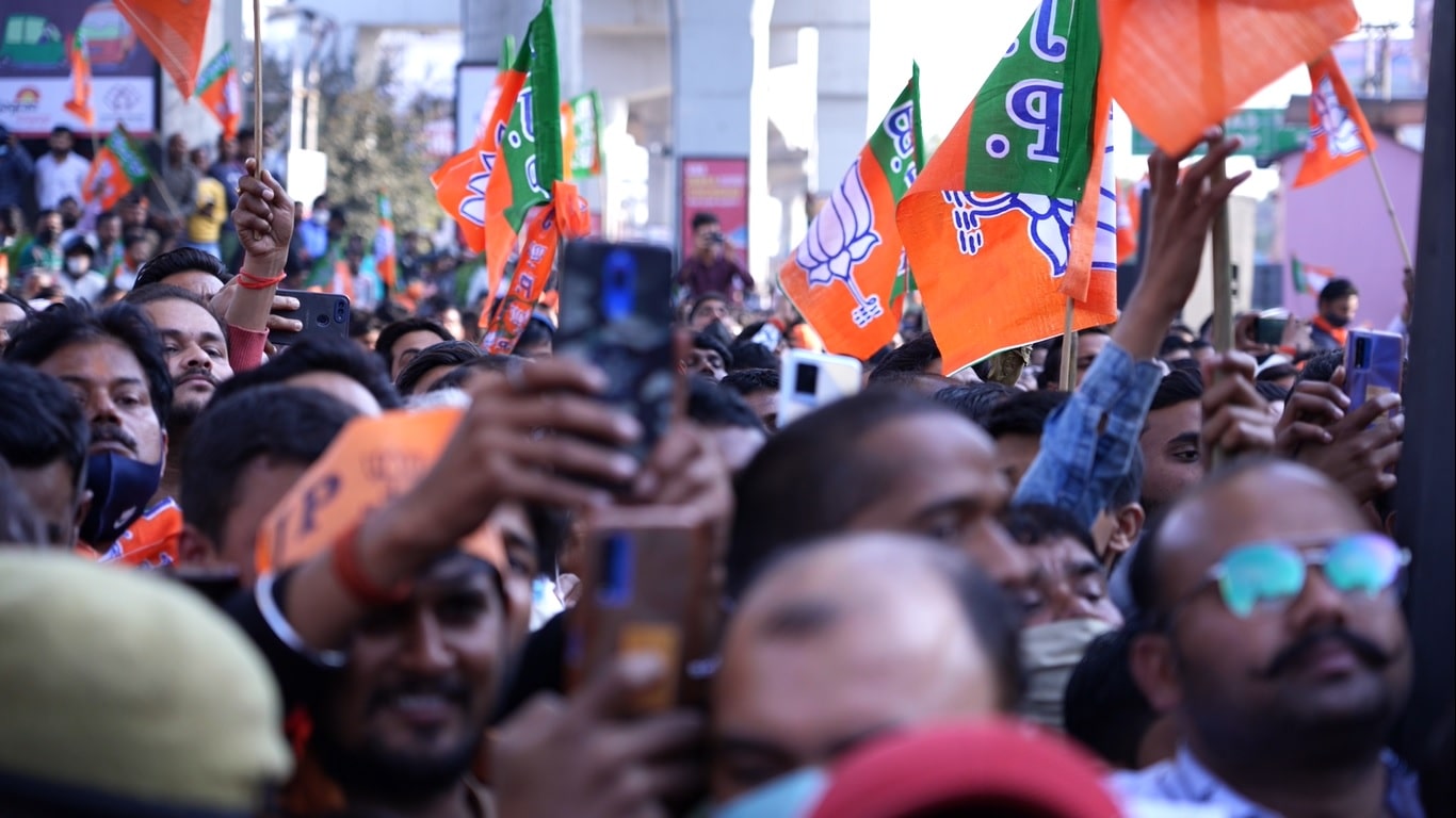 Hindutva Continues its March , But AAP too Rises  and SP Puts up a Spirited Fight