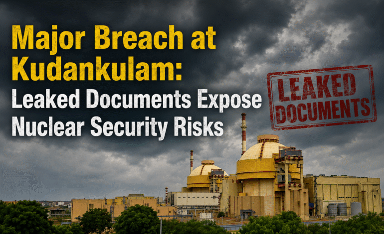 Major Breach at Kudankulam: Leaked  Documents Expose Nuclear Security Risks