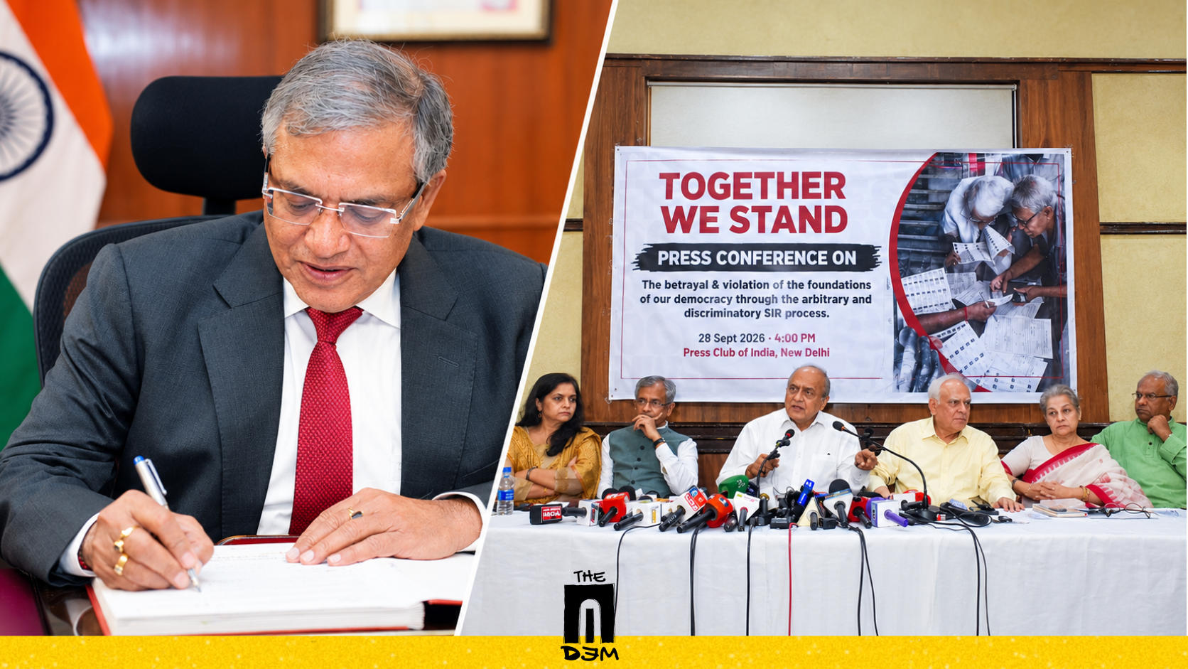 എസ്.ഐ.ആർ വെളിപ്പെടുത്തലുകളിൽ പൊതുജനരോഷം ശക്തമാകുന്നു, മുഖ്യ തിരഞ്ഞെടുപ്പ് കമ്മീഷണർ ഗ്യാനേഷ് കുമാറിന്റെ രാജി ആവശ്യപ്പെട്ട് കൂട്ടായ്മ