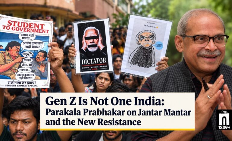 Gen Z Is Not One India: Parakala Prabhakar on Jantar Mantar and the New Resistance